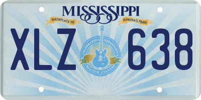 MS license plate XLZ638
