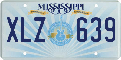 MS license plate XLZ639