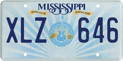 MS license plate XLZ646