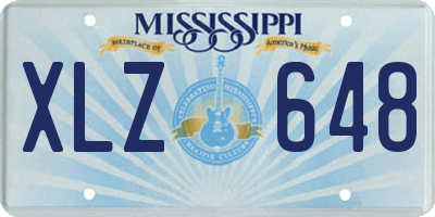 MS license plate XLZ648