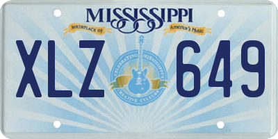 MS license plate XLZ649