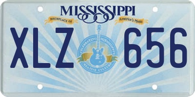 MS license plate XLZ656