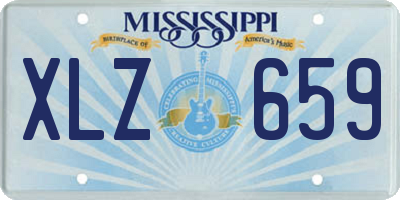 MS license plate XLZ659