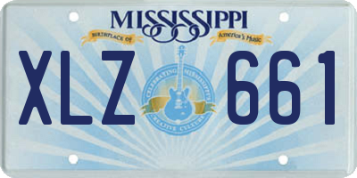 MS license plate XLZ661