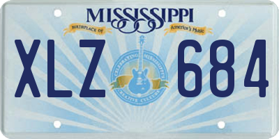 MS license plate XLZ684