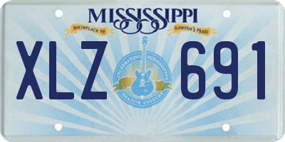 MS license plate XLZ691
