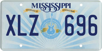 MS license plate XLZ696