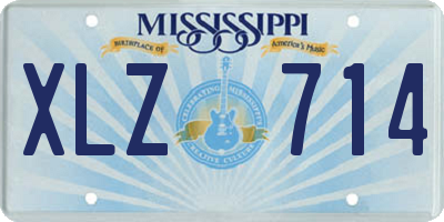 MS license plate XLZ714