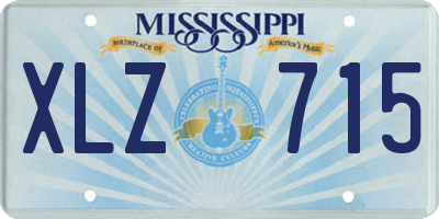 MS license plate XLZ715