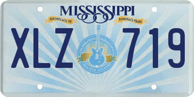 MS license plate XLZ719