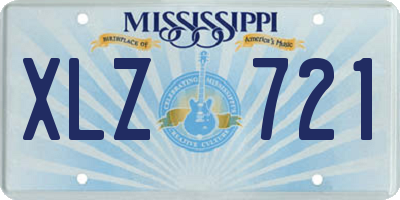MS license plate XLZ721