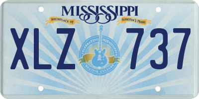MS license plate XLZ737
