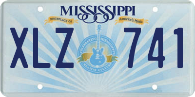 MS license plate XLZ741