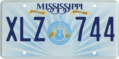 MS license plate XLZ744