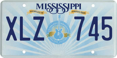 MS license plate XLZ745