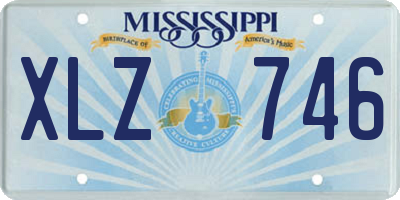 MS license plate XLZ746