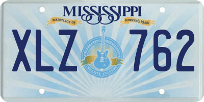 MS license plate XLZ762