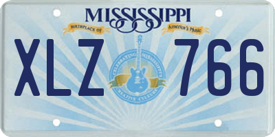 MS license plate XLZ766