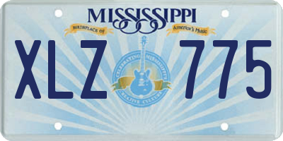 MS license plate XLZ775