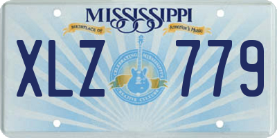 MS license plate XLZ779