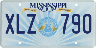 MS license plate XLZ790