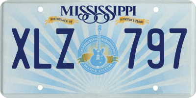 MS license plate XLZ797
