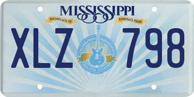 MS license plate XLZ798