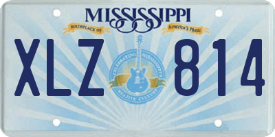 MS license plate XLZ814