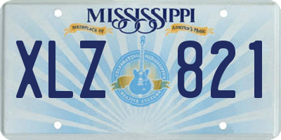 MS license plate XLZ821