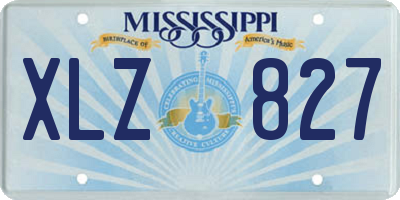 MS license plate XLZ827