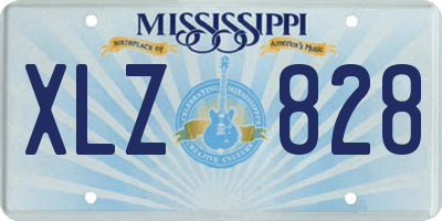 MS license plate XLZ828