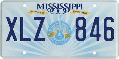 MS license plate XLZ846