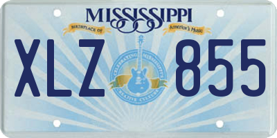 MS license plate XLZ855