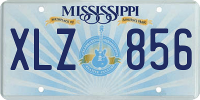 MS license plate XLZ856