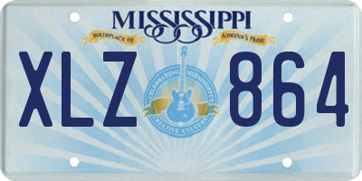 MS license plate XLZ864