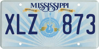 MS license plate XLZ873
