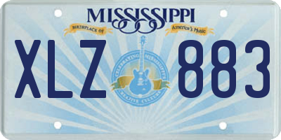MS license plate XLZ883