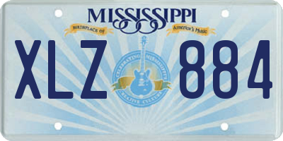 MS license plate XLZ884
