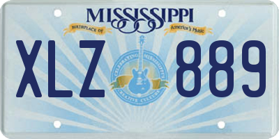 MS license plate XLZ889