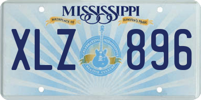 MS license plate XLZ896
