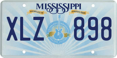 MS license plate XLZ898