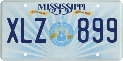 MS license plate XLZ899