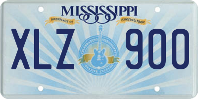 MS license plate XLZ900