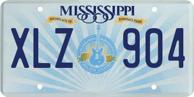 MS license plate XLZ904