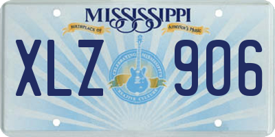 MS license plate XLZ906