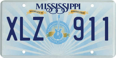 MS license plate XLZ911
