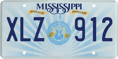 MS license plate XLZ912