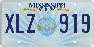 MS license plate XLZ919