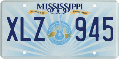 MS license plate XLZ945