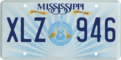 MS license plate XLZ946